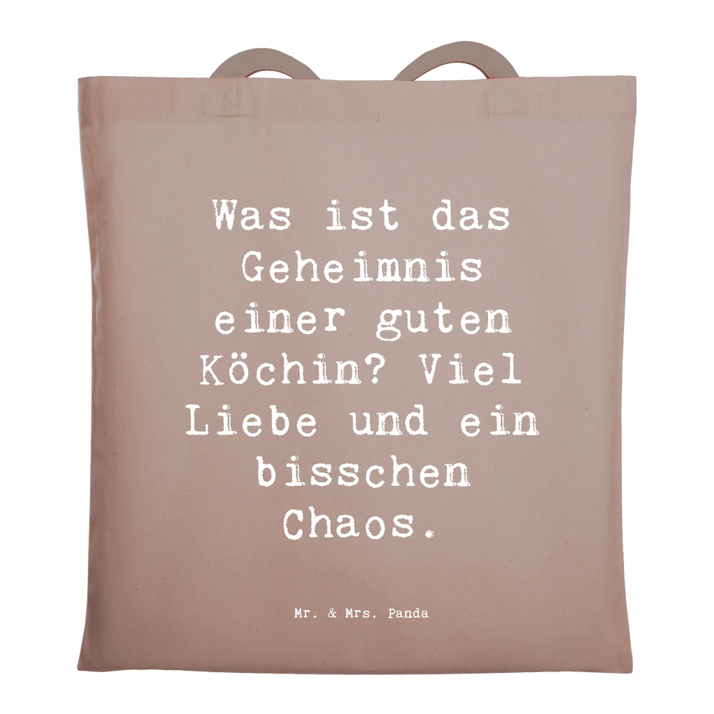 Tote bag Saying Was ist das Geheimnis einer guten Köchin? Viel Liebe und ein bisschen Chaos. Badetasche, Tragetasche, Stoffbeutel, Schultertasche, Tasche, Strandtasche, Laptoptasche, Umhängetasche, Shopper, Jutetasche, Einkaufstüte, Beutel, Beuteltasche, Einkaufstasche, Jutebeutel, Stofftasche, Beruf, Ausbildung, Jubiläum, Abschied, Rente, Kollege, Kollegin, Geschenk, Schenken, Arbeitskollege, Mitarbeiter, Firma, Danke, Dankeschön