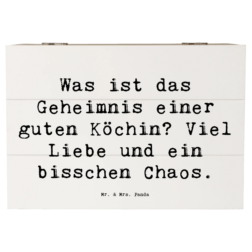 Holzkiste Spruch Was ist das Geheimnis einer guten Köchin? Viel Liebe und ein bisschen Chaos. Dekokiste, Erinnerungsbox, Aufbewahrungsbox, Schatulle, Geschenkdose, Geschenkbox, Holzkiste, Schatzkiste, XXL, Truhe, Kiste, Erinnerungskiste, Beruf, Ausbildung, Jubiläum, Abschied, Rente, Kollege, Kollegin, Geschenk, Schenken, Arbeitskollege, Mitarbeiter, Firma, Danke, Dankeschön