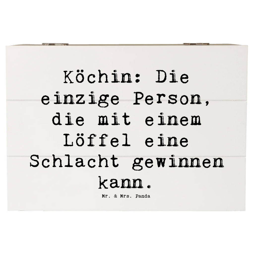Holzkiste Spruch Köchin: Die einzige Person, die mit einem Löffel eine Schlacht gewinnen kann. Geschenkdose, Truhe, Aufbewahrungsbox, Schatzkiste, Dekokiste, Geschenkbox, Erinnerungsbox, XXL, Erinnerungskiste, Holzkiste, Schatulle, Kiste, Beruf, Ausbildung, Jubiläum, Abschied, Rente, Kollege, Kollegin, Geschenk, Schenken, Arbeitskollege, Mitarbeiter, Firma, Danke, Dankeschön