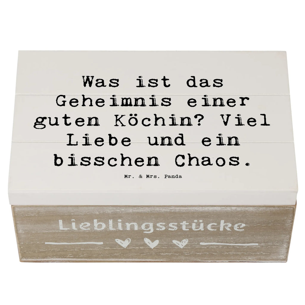 Holzkiste Spruch Was ist das Geheimnis einer guten Köchin? Viel Liebe und ein bisschen Chaos. Dekokiste, Erinnerungsbox, Aufbewahrungsbox, Schatulle, Geschenkdose, Geschenkbox, Holzkiste, Schatzkiste, XXL, Truhe, Kiste, Erinnerungskiste, Beruf, Ausbildung, Jubiläum, Abschied, Rente, Kollege, Kollegin, Geschenk, Schenken, Arbeitskollege, Mitarbeiter, Firma, Danke, Dankeschön