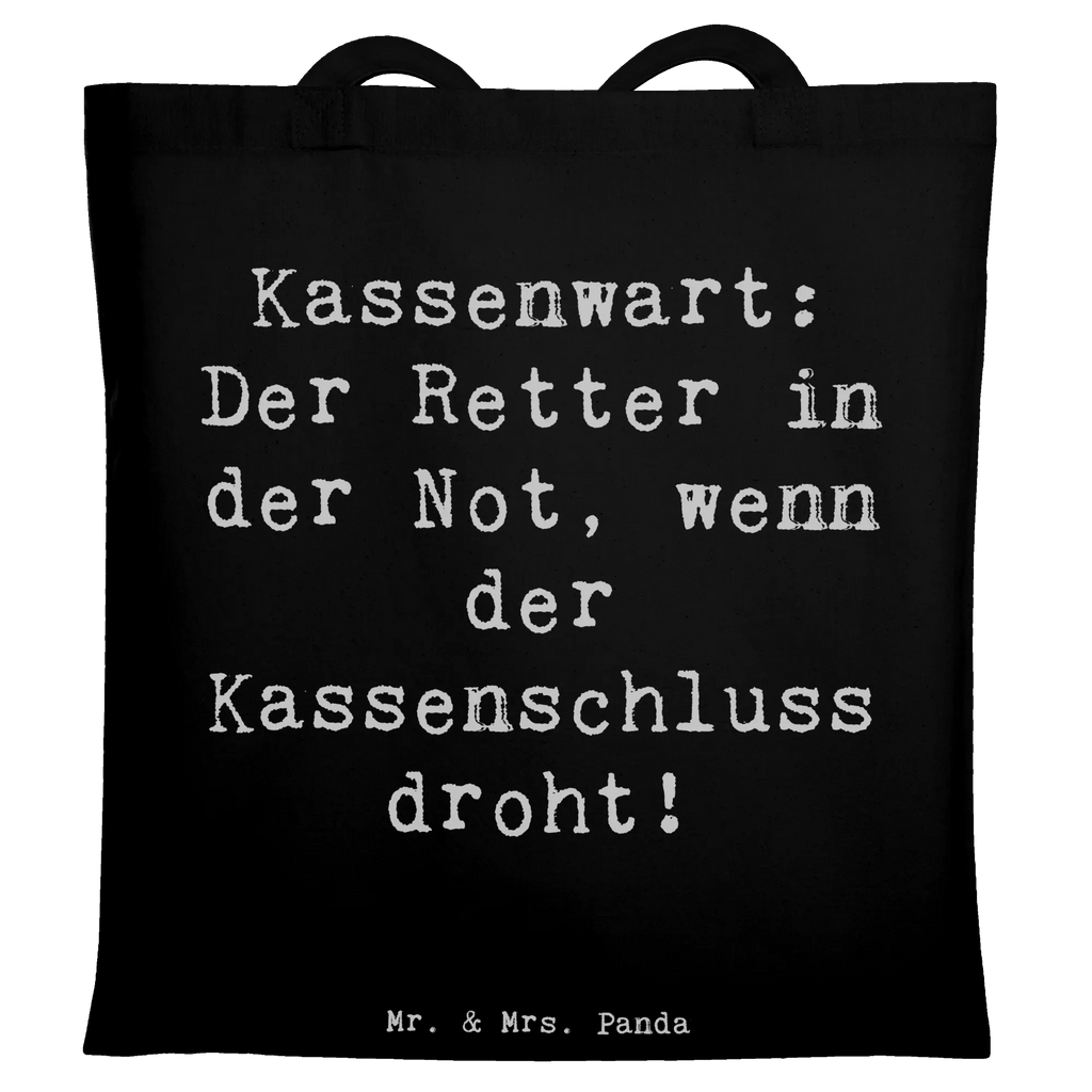 Tragetasche Spruch Kassenwart: Der Retter in der Not, wenn der Kassenschluss droht! Einkaufstüte, Stoffbeutel, Stofftasche, Tragetasche, Shopper, Umhängetasche, Tasche, Jutetasche, Beutel, Badetasche, Einkaufstasche, Schultertasche, Laptoptasche, Beuteltasche, Jutebeutel, Strandtasche, Beruf, Ausbildung, Jubiläum, Abschied, Rente, Kollege, Kollegin, Geschenk, Schenken, Arbeitskollege, Mitarbeiter, Firma, Danke, Dankeschön