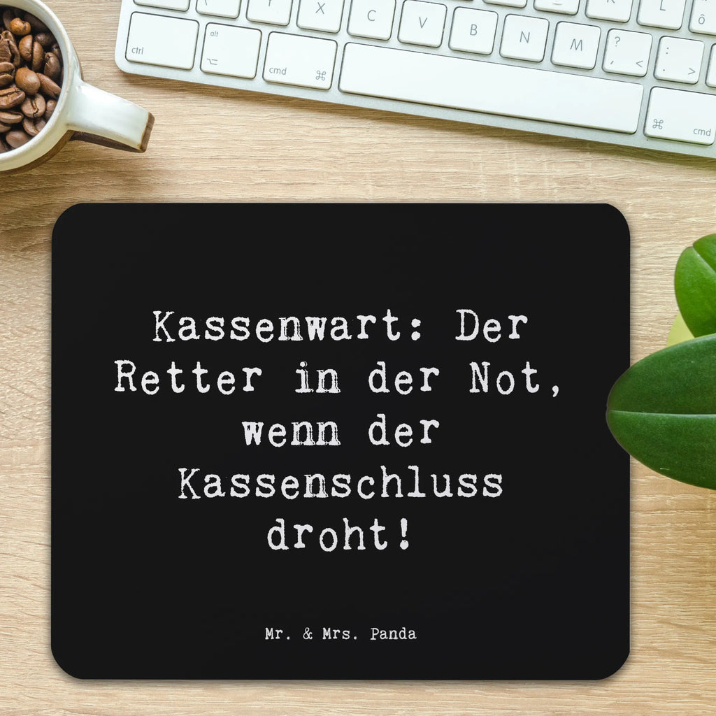 Mouse mat Saying Kassenwart: Der Retter in der Not, wenn der Kassenschluss droht! PC Zubehör, Arbeitszimmer, Computer zubehör, Mousepad, Mauspad, Mausunterlage, Designer Mauspad, Büroausstattung, Einzigartiges Mauspad, Mauspad Büro, Beruf, Ausbildung, Jubiläum, Abschied, Rente, Kollege, Kollegin, Geschenk, Schenken, Arbeitskollege, Mitarbeiter, Firma, Danke, Dankeschön