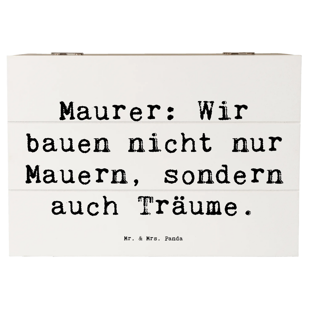 Holzkiste Spruch Maurer: Wir bauen nicht nur Mauern, sondern auch Träume. Erinnerungskiste, Geschenkbox, XXL, Geschenkdose, Holzkiste, Truhe, Schatzkiste, Erinnerungsbox, Kiste, Aufbewahrungsbox, Dekokiste, Schatulle, Beruf, Ausbildung, Jubiläum, Abschied, Rente, Kollege, Kollegin, Geschenk, Schenken, Arbeitskollege, Mitarbeiter, Firma, Danke, Dankeschön