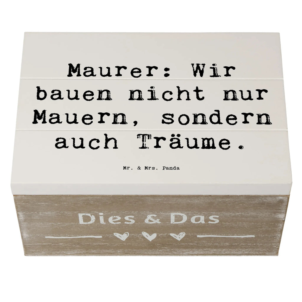 Holzkiste Spruch Maurer: Wir bauen nicht nur Mauern, sondern auch Träume. Erinnerungskiste, Geschenkbox, XXL, Geschenkdose, Holzkiste, Truhe, Schatzkiste, Erinnerungsbox, Kiste, Aufbewahrungsbox, Dekokiste, Schatulle, Beruf, Ausbildung, Jubiläum, Abschied, Rente, Kollege, Kollegin, Geschenk, Schenken, Arbeitskollege, Mitarbeiter, Firma, Danke, Dankeschön