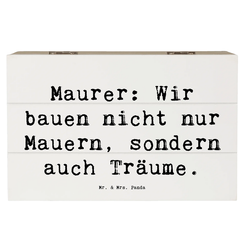 Holzkiste Spruch Maurer: Wir bauen nicht nur Mauern, sondern auch Träume. Erinnerungskiste, Geschenkbox, XXL, Geschenkdose, Holzkiste, Truhe, Schatzkiste, Erinnerungsbox, Kiste, Aufbewahrungsbox, Dekokiste, Schatulle, Beruf, Ausbildung, Jubiläum, Abschied, Rente, Kollege, Kollegin, Geschenk, Schenken, Arbeitskollege, Mitarbeiter, Firma, Danke, Dankeschön