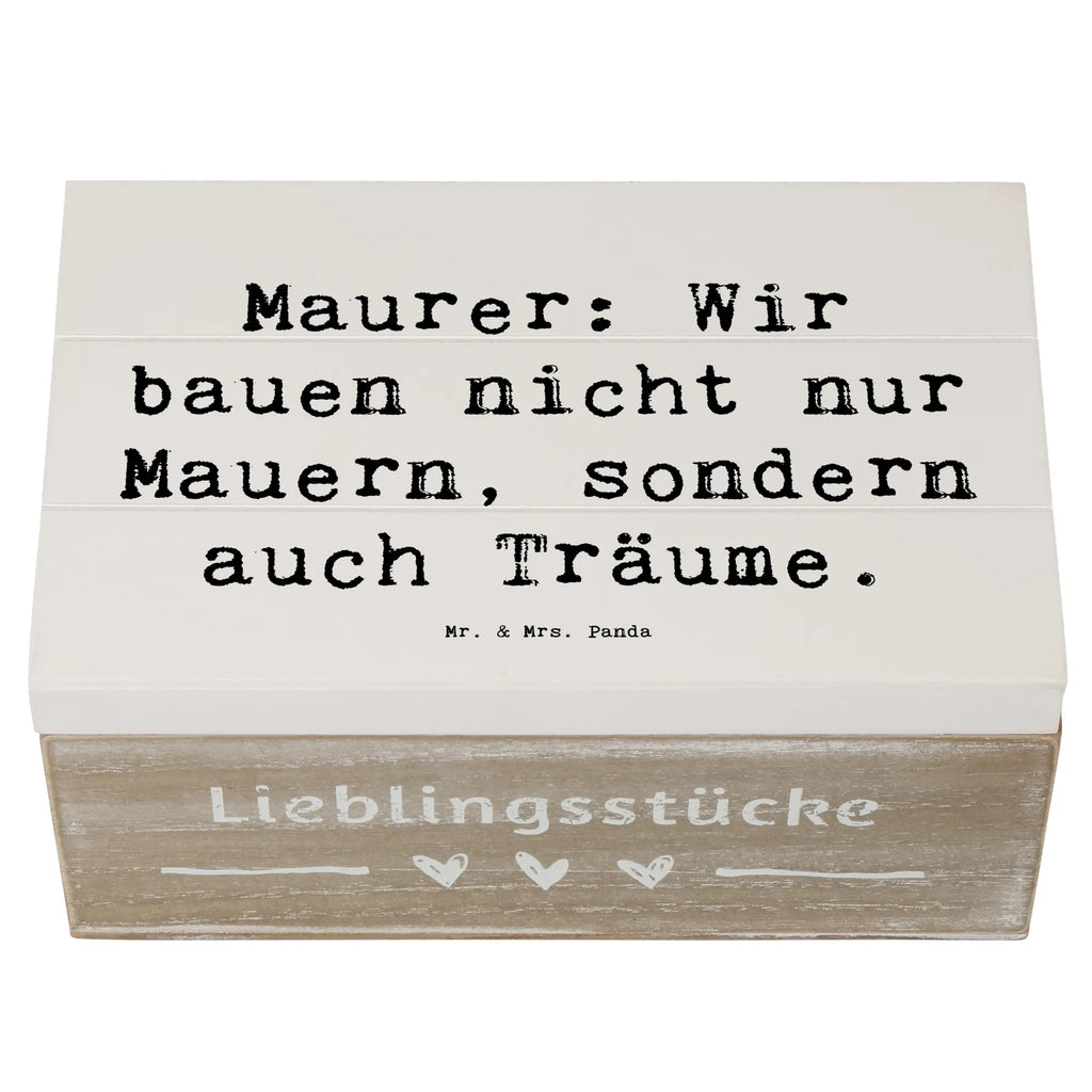 Holzkiste Spruch Maurer: Wir bauen nicht nur Mauern, sondern auch Träume. Erinnerungskiste, Geschenkbox, XXL, Geschenkdose, Holzkiste, Truhe, Schatzkiste, Erinnerungsbox, Kiste, Aufbewahrungsbox, Dekokiste, Schatulle, Beruf, Ausbildung, Jubiläum, Abschied, Rente, Kollege, Kollegin, Geschenk, Schenken, Arbeitskollege, Mitarbeiter, Firma, Danke, Dankeschön