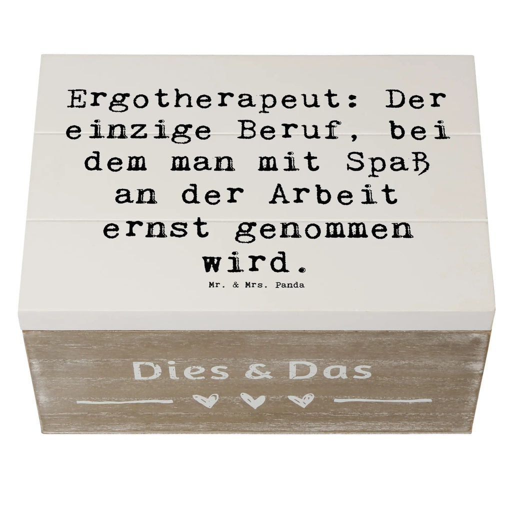 Holzkiste Spruch Ergotherapeut: Der einzige Beruf, bei dem man mit Spaß an der Arbeit ernst genommen wird. XXL, Holzkiste, Geschenkbox, Dekokiste, Erinnerungsbox, Geschenkdose, Schatulle, Kiste, Schatzkiste, Truhe, Erinnerungskiste, Aufbewahrungsbox, Beruf, Ausbildung, Jubiläum, Abschied, Rente, Kollege, Kollegin, Geschenk, Schenken, Arbeitskollege, Mitarbeiter, Firma, Danke, Dankeschön