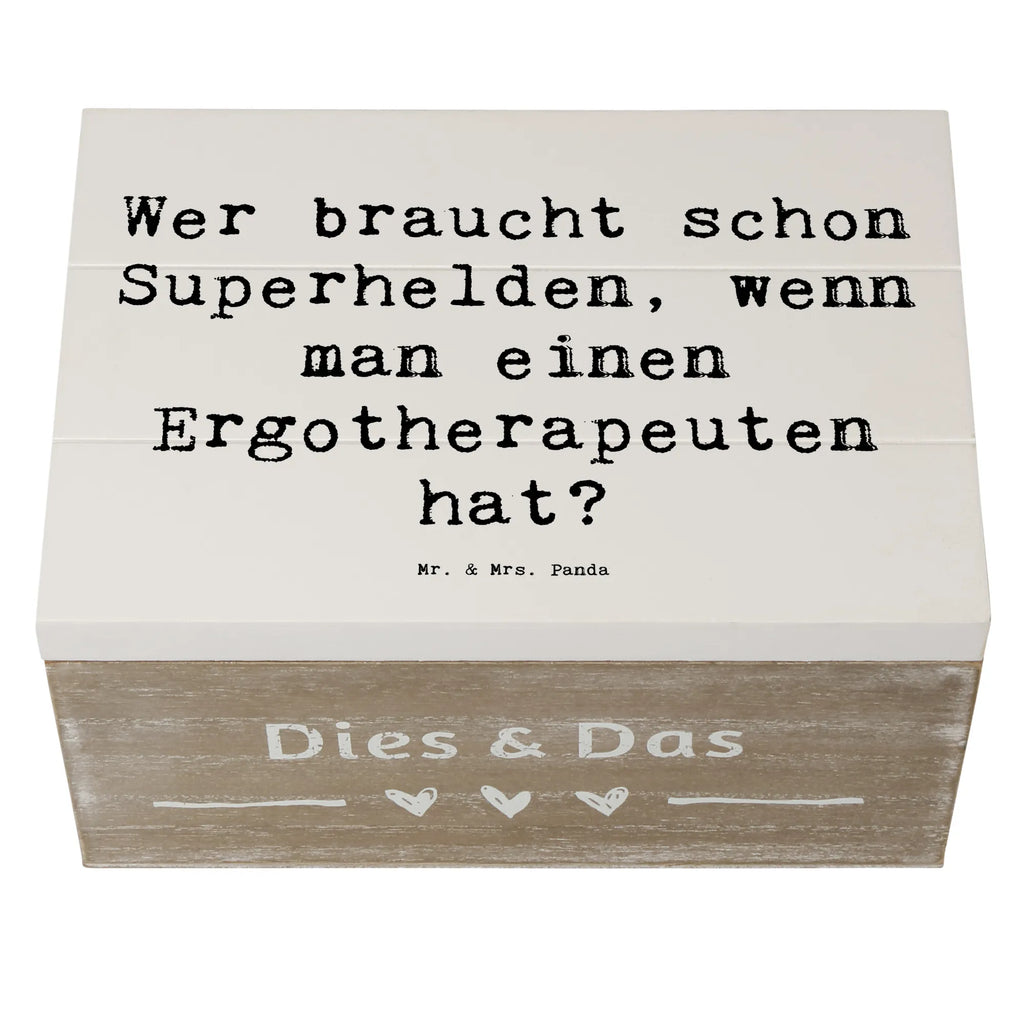 Holzkiste Spruch Wer braucht schon Superhelden, wenn man einen Ergotherapeuten hat? Dekokiste, Erinnerungskiste, Erinnerungsbox, Schatzkiste, Kiste, Aufbewahrungsbox, Geschenkdose, XXL, Schatulle, Holzkiste, Geschenkbox, Truhe, Beruf, Ausbildung, Jubiläum, Abschied, Rente, Kollege, Kollegin, Geschenk, Schenken, Arbeitskollege, Mitarbeiter, Firma, Danke, Dankeschön