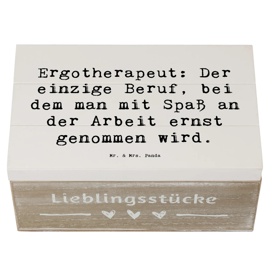 Holzkiste Spruch Ergotherapeut: Der einzige Beruf, bei dem man mit Spaß an der Arbeit ernst genommen wird. XXL, Holzkiste, Geschenkbox, Dekokiste, Erinnerungsbox, Geschenkdose, Schatulle, Kiste, Schatzkiste, Truhe, Erinnerungskiste, Aufbewahrungsbox, Beruf, Ausbildung, Jubiläum, Abschied, Rente, Kollege, Kollegin, Geschenk, Schenken, Arbeitskollege, Mitarbeiter, Firma, Danke, Dankeschön