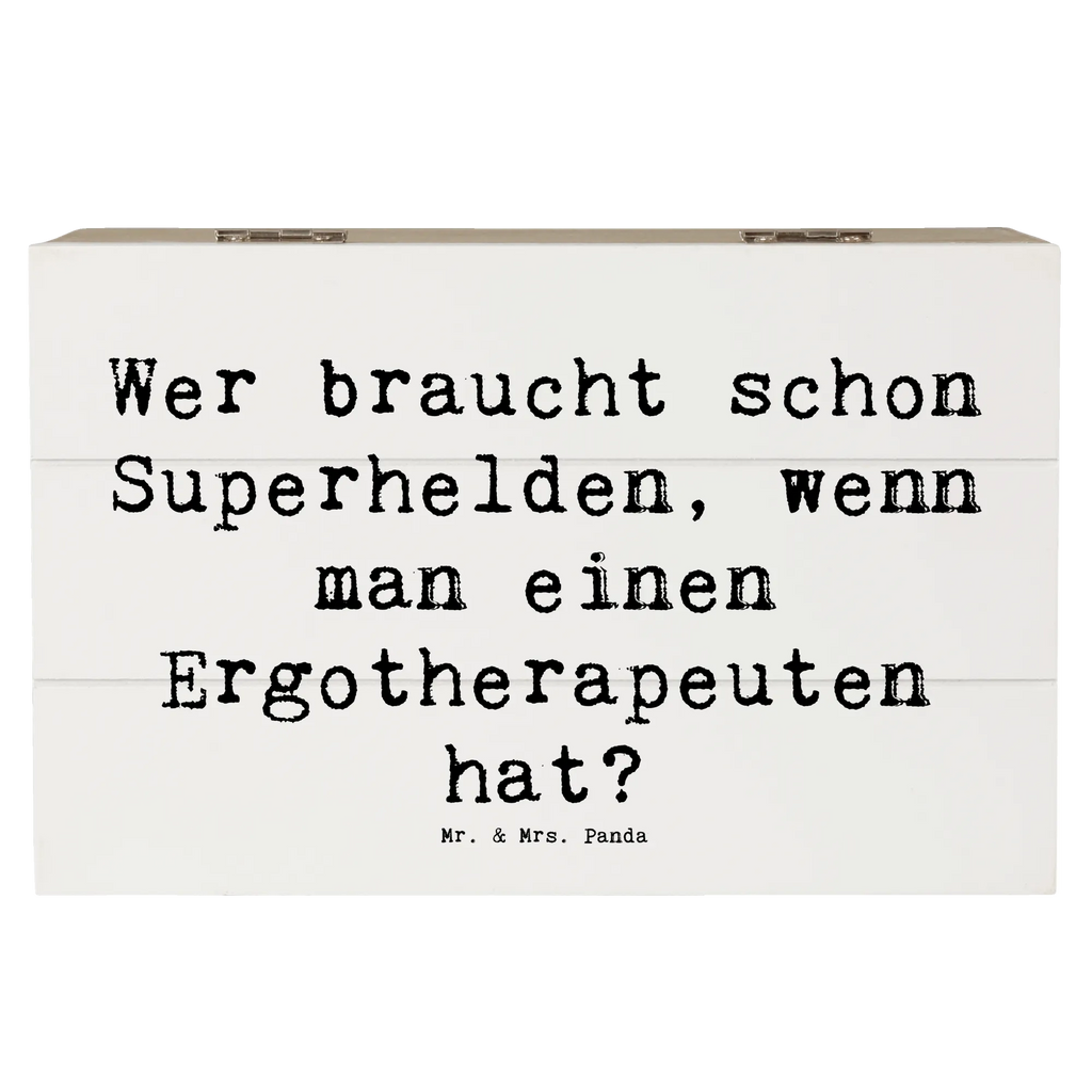 Holzkiste Spruch Wer braucht schon Superhelden, wenn man einen Ergotherapeuten hat? Dekokiste, Erinnerungskiste, Erinnerungsbox, Schatzkiste, Kiste, Aufbewahrungsbox, Geschenkdose, XXL, Schatulle, Holzkiste, Geschenkbox, Truhe, Beruf, Ausbildung, Jubiläum, Abschied, Rente, Kollege, Kollegin, Geschenk, Schenken, Arbeitskollege, Mitarbeiter, Firma, Danke, Dankeschön