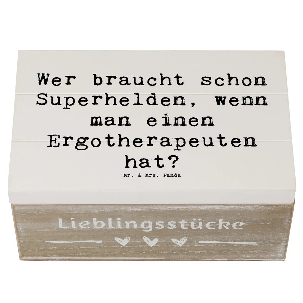 Holzkiste Spruch Wer braucht schon Superhelden, wenn man einen Ergotherapeuten hat? Dekokiste, Erinnerungskiste, Erinnerungsbox, Schatzkiste, Kiste, Aufbewahrungsbox, Geschenkdose, XXL, Schatulle, Holzkiste, Geschenkbox, Truhe, Beruf, Ausbildung, Jubiläum, Abschied, Rente, Kollege, Kollegin, Geschenk, Schenken, Arbeitskollege, Mitarbeiter, Firma, Danke, Dankeschön