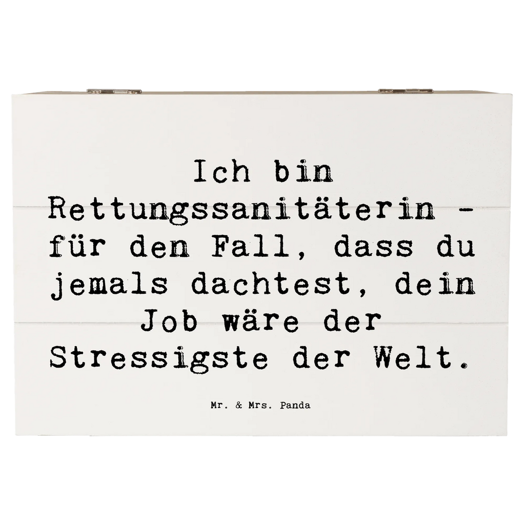 Holzkiste Spruch Ich bin Rettungssanitäterin - für den Fall, dass du jemals dachtest, dein Job wäre der Stressigste der Welt. Erinnerungsbox, Schatulle, Erinnerungskiste, Schatzkiste, Aufbewahrungsbox, Holzkiste, Kiste, Dekokiste, Geschenkdose, XXL, Geschenkbox, Truhe, Beruf, Ausbildung, Jubiläum, Abschied, Rente, Kollege, Kollegin, Geschenk, Schenken, Arbeitskollege, Mitarbeiter, Firma, Danke, Dankeschön