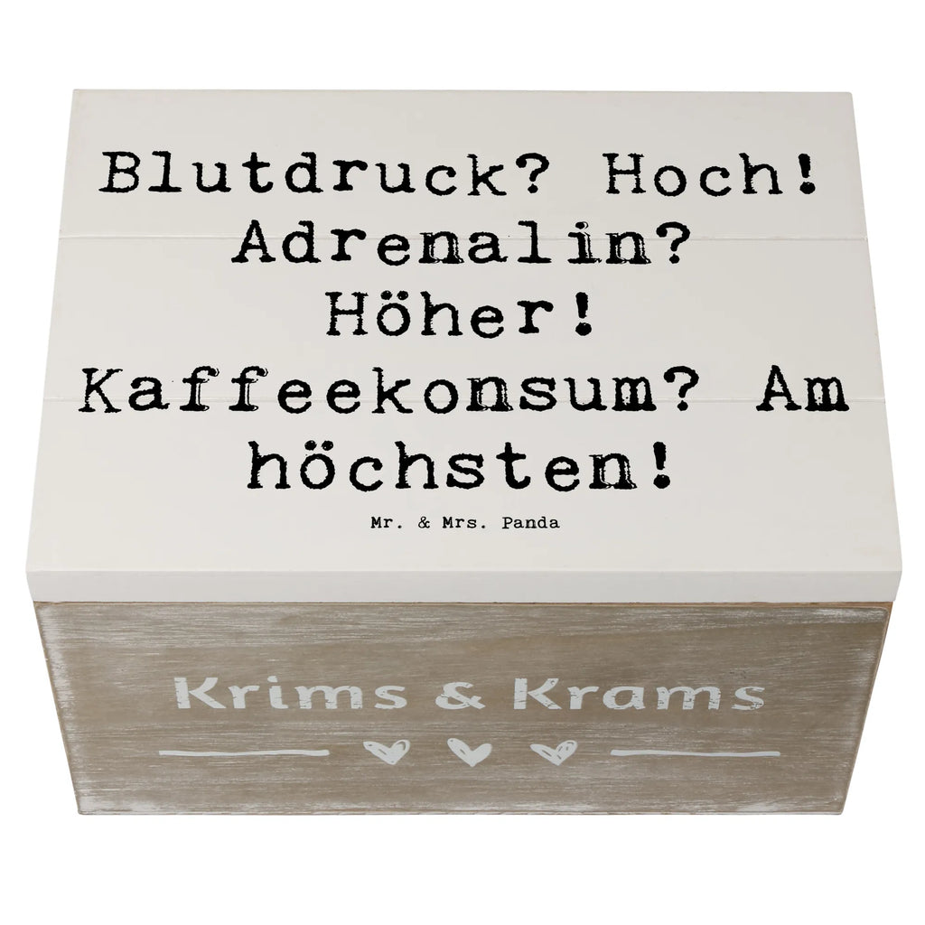 Holzkiste Spruch Blutdruck? Hoch! Adrenalin? Höher! Kaffeekonsum? Am höchsten! Erinnerungsbox, Holzkiste, XXL, Geschenkdose, Truhe, Schatulle, Schatzkiste, Geschenkbox, Kiste, Dekokiste, Erinnerungskiste, Aufbewahrungsbox, Beruf, Ausbildung, Jubiläum, Abschied, Rente, Kollege, Kollegin, Geschenk, Schenken, Arbeitskollege, Mitarbeiter, Firma, Danke, Dankeschön