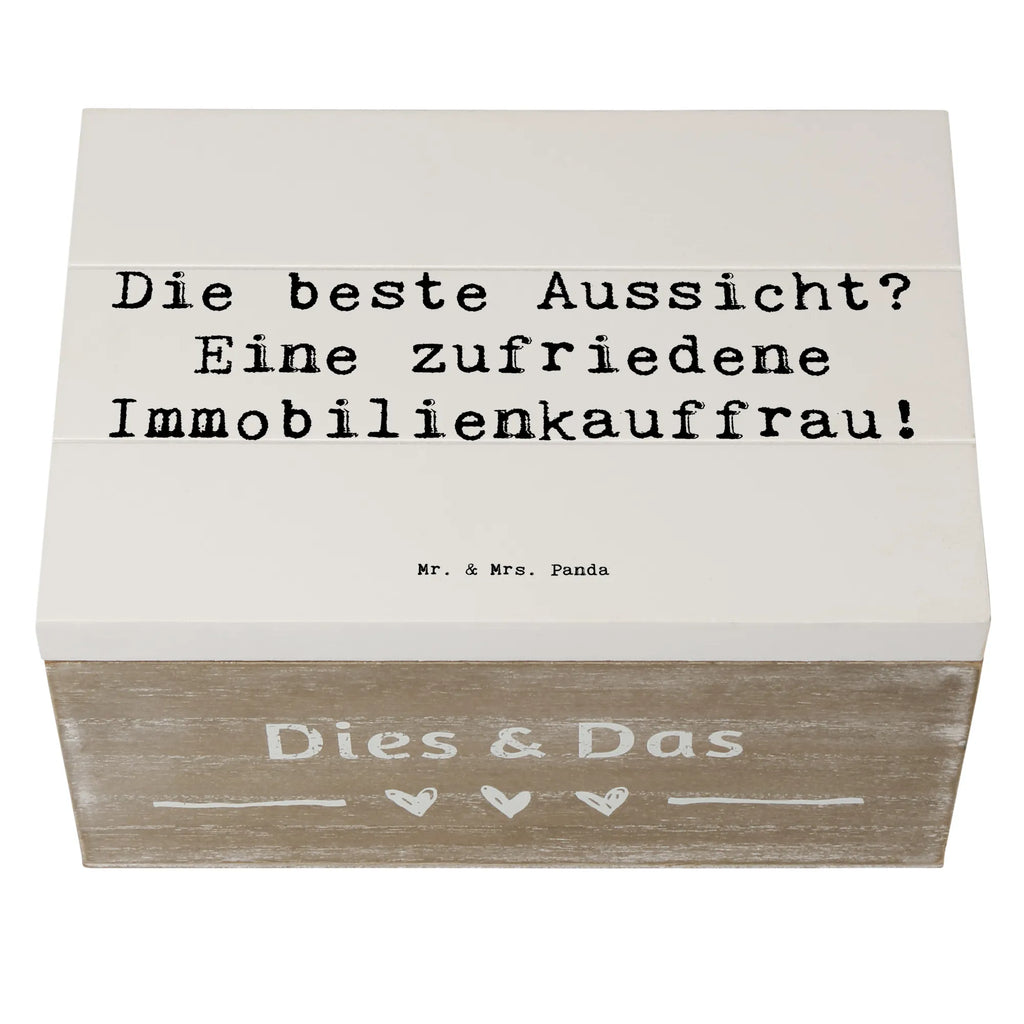 Holzkiste Spruch Die beste Aussicht? Eine zufriedene Immobilienkauffrau! Erinnerungsbox, Geschenkdose, XXL, Holzkiste, Geschenkbox, Schatulle, Schatzkiste, Truhe, Kiste, Dekokiste, Aufbewahrungsbox, Erinnerungskiste, Beruf, Ausbildung, Jubiläum, Abschied, Rente, Kollege, Kollegin, Geschenk, Schenken, Arbeitskollege, Mitarbeiter, Firma, Danke, Dankeschön