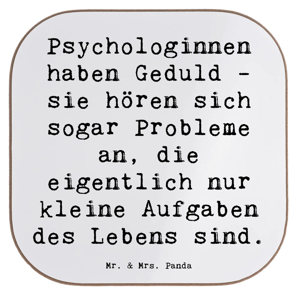 Square coaster Saying Psychologinnen haben Geduld - sie hören sich sogar Probleme an, die eigentlich nur kleine Aufgaben des Lebens sind. Untersetzer aus Holz, Glasuntersetzer, Korkuntersetzer, Bierdeckel, Untersetzer Design, Tassen Untersetzer, Untersetzer, Getränkeuntersetzer, Untersetzer für Gläser, Holzuntersetzer, Untersetzer Gläser, Untersetzer Holz, Beruf, Ausbildung, Jubiläum, Abschied, Rente, Kollege, Kollegin, Geschenk, Schenken, Arbeitskollege, Mitarbeiter, Firma, Danke, Dankeschön