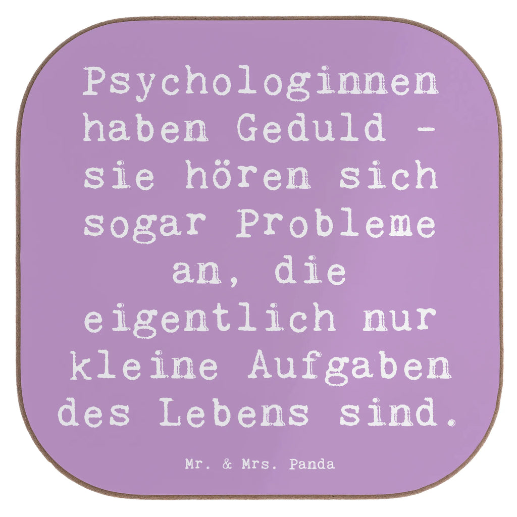 Square coaster Saying Psychologinnen haben Geduld - sie hören sich sogar Probleme an, die eigentlich nur kleine Aufgaben des Lebens sind. Untersetzer aus Holz, Glasuntersetzer, Korkuntersetzer, Bierdeckel, Untersetzer Design, Tassen Untersetzer, Untersetzer, Getränkeuntersetzer, Untersetzer für Gläser, Holzuntersetzer, Untersetzer Gläser, Untersetzer Holz, Beruf, Ausbildung, Jubiläum, Abschied, Rente, Kollege, Kollegin, Geschenk, Schenken, Arbeitskollege, Mitarbeiter, Firma, Danke, Dankeschön