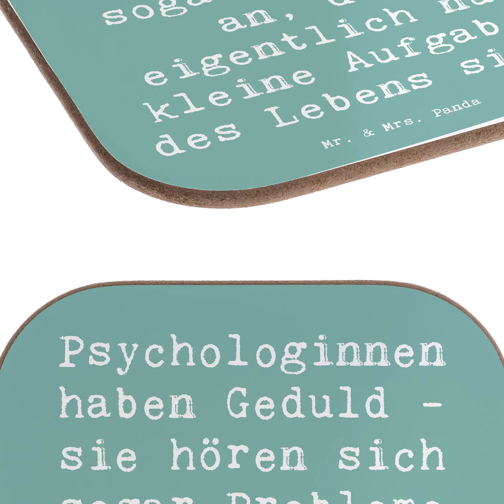 Square coaster Saying Psychologinnen haben Geduld - sie hören sich sogar Probleme an, die eigentlich nur kleine Aufgaben des Lebens sind. Untersetzer aus Holz, Glasuntersetzer, Korkuntersetzer, Bierdeckel, Untersetzer Design, Tassen Untersetzer, Untersetzer, Getränkeuntersetzer, Untersetzer für Gläser, Holzuntersetzer, Untersetzer Gläser, Untersetzer Holz, Beruf, Ausbildung, Jubiläum, Abschied, Rente, Kollege, Kollegin, Geschenk, Schenken, Arbeitskollege, Mitarbeiter, Firma, Danke, Dankeschön