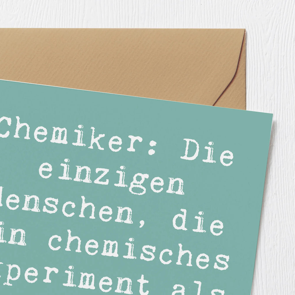Deluxe Card Saying Chemiker: Die einzigen Menschen, die ein chemisches Experiment als 'Kochen' bezeichnen. Karte, Hochwertige Grußkarte, Hochzeitskarte, Grußkarte, Einladungskarte, Geburtstagskarte, Klappkarte, Hochwertige Klappkarte, Glückwunschkarte, Beruf, Ausbildung, Jubiläum, Abschied, Rente, Kollege, Kollegin, Geschenk, Schenken, Arbeitskollege, Mitarbeiter, Firma, Danke, Dankeschön