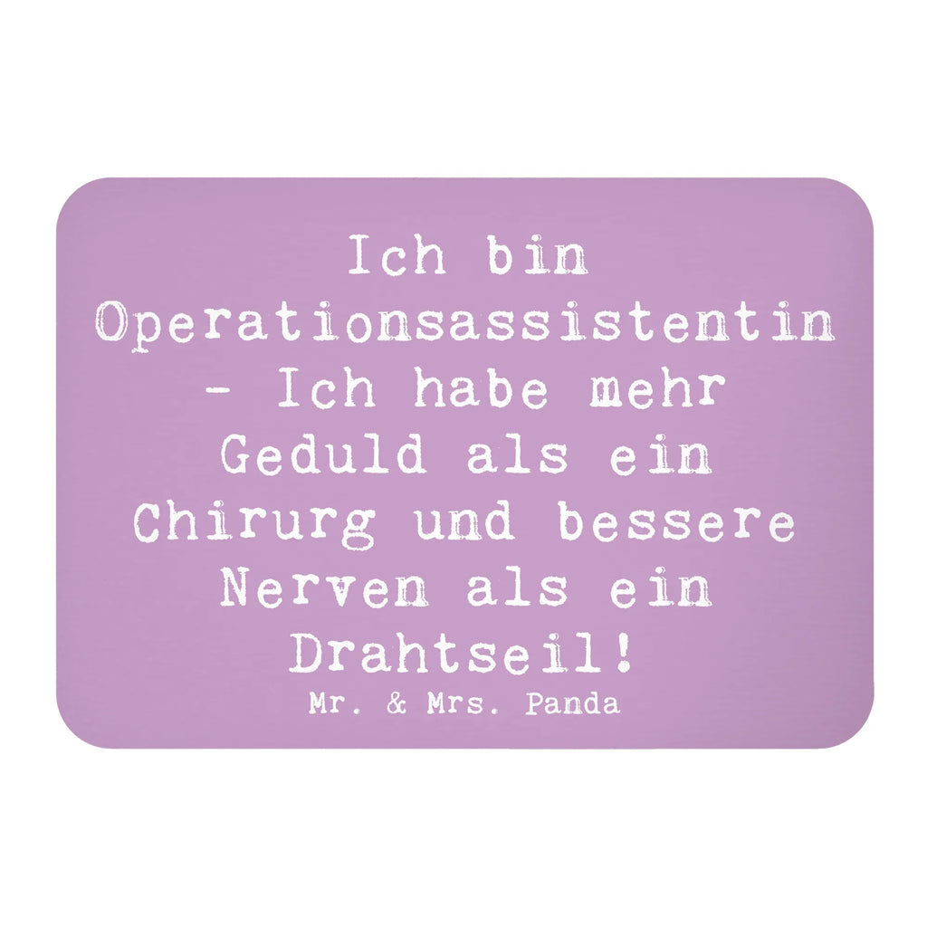 Magnet Saying Ich bin Operationsassistentin - Ich habe mehr Geduld als ein Chirurg und bessere Nerven als ein Drahtseil! Souvenir Magnet, Whiteboard Magnet, Notiz Magnet, Kühlschrankmagnet, Pinnwandmagnet, Kühlschrank Dekoration, Motivmagnete, Dekomagnet, Beruf, Ausbildung, Jubiläum, Abschied, Rente, Kollege, Kollegin, Geschenk, Schenken, Arbeitskollege, Mitarbeiter, Firma, Danke, Dankeschön