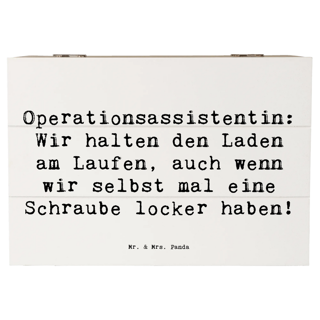 Wooden chest Saying Operationsassistentin: Wir halten den Laden am Laufen, auch wenn wir selbst mal eine Schraube locker haben! XXL, Schatzkiste, Schatulle, Holzkiste, Dekokiste, Truhe, Erinnerungsbox, Kiste, Geschenkdose, Erinnerungskiste, Geschenkbox, Aufbewahrungsbox, Beruf, Ausbildung, Jubiläum, Abschied, Rente, Kollege, Kollegin, Geschenk, Schenken, Arbeitskollege, Mitarbeiter, Firma, Danke, Dankeschön
