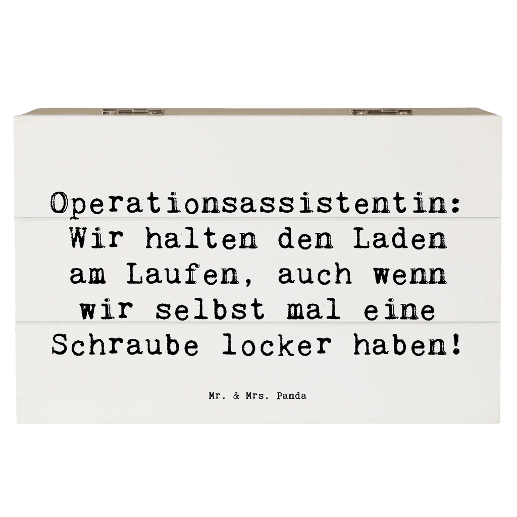 Wooden chest Saying Operationsassistentin: Wir halten den Laden am Laufen, auch wenn wir selbst mal eine Schraube locker haben! XXL, Schatzkiste, Schatulle, Holzkiste, Dekokiste, Truhe, Erinnerungsbox, Kiste, Geschenkdose, Erinnerungskiste, Geschenkbox, Aufbewahrungsbox, Beruf, Ausbildung, Jubiläum, Abschied, Rente, Kollege, Kollegin, Geschenk, Schenken, Arbeitskollege, Mitarbeiter, Firma, Danke, Dankeschön