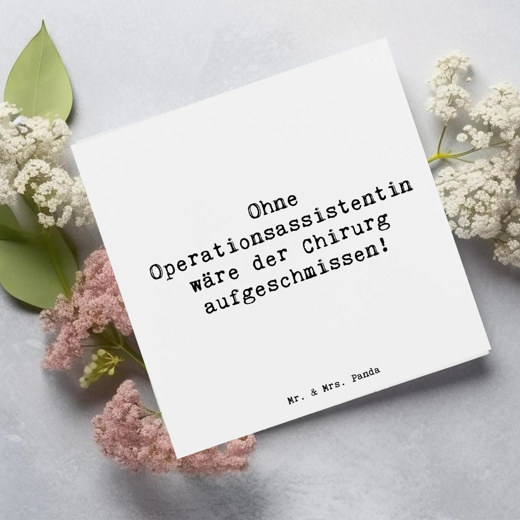 Deluxe Karte Spruch Operationsassistentin Wichtigkeit Einladungskarte, Grußkarte, Glückwunschkarte, Hochzeitskarte, Hochwertige Grußkarte, Karte, Hochwertige Klappkarte, Klappkarte, Geburtstagskarte, Beruf, Ausbildung, Jubiläum, Abschied, Rente, Kollege, Kollegin, Geschenk, Schenken, Arbeitskollege, Mitarbeiter, Firma, Danke, Dankeschön