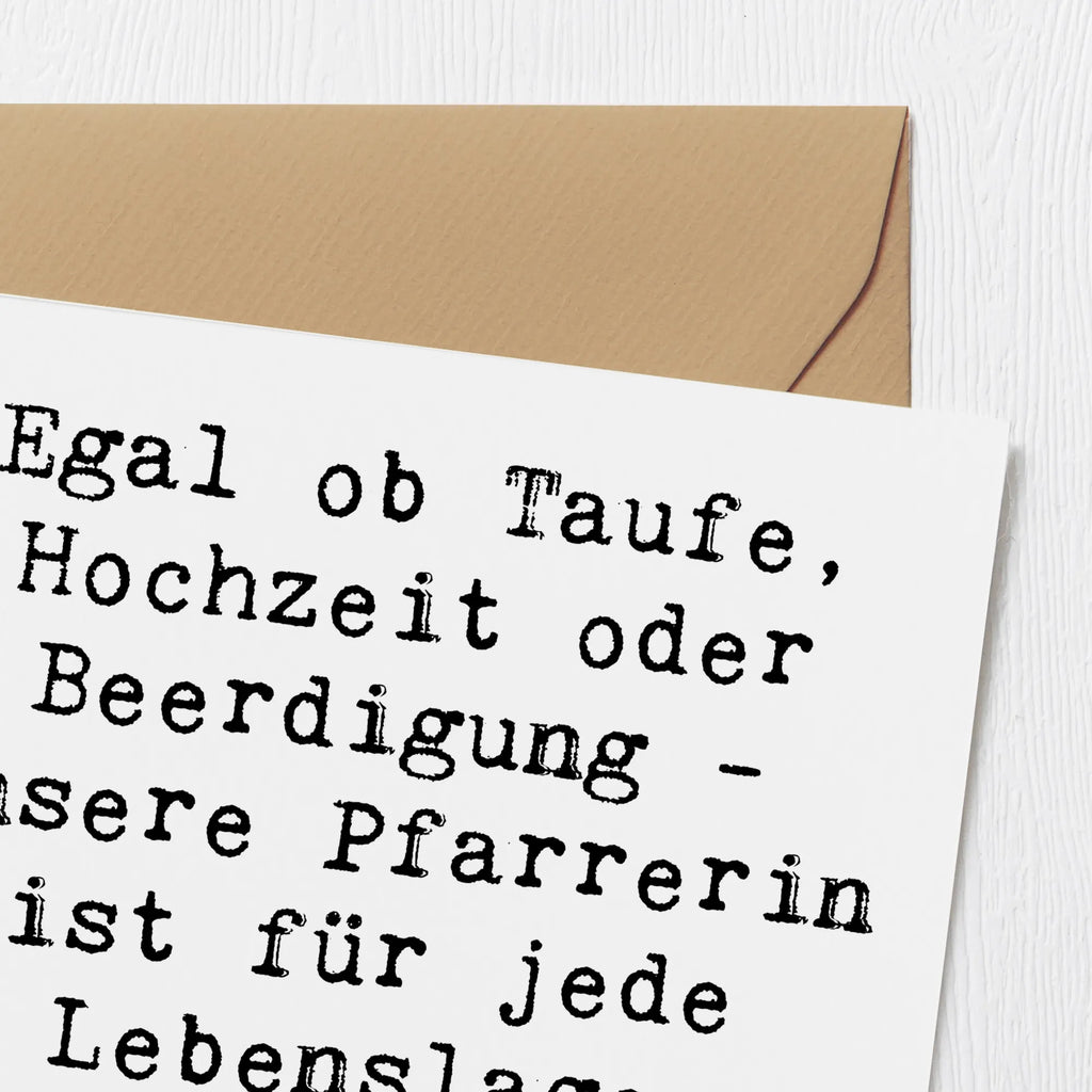 Deluxe Karte Spruch Pfarrerin Immer Da Karte, Geburtstagskarte, Einladungskarte, Hochzeitskarte, Hochwertige Grußkarte, Klappkarte, Glückwunschkarte, Hochwertige Klappkarte, Grußkarte, Beruf, Ausbildung, Jubiläum, Abschied, Rente, Kollege, Kollegin, Geschenk, Schenken, Arbeitskollege, Mitarbeiter, Firma, Danke, Dankeschön