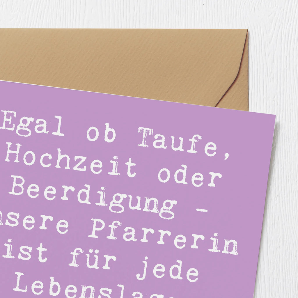 Deluxe Karte Spruch Pfarrerin Immer Da Karte, Geburtstagskarte, Einladungskarte, Hochzeitskarte, Hochwertige Grußkarte, Klappkarte, Glückwunschkarte, Hochwertige Klappkarte, Grußkarte, Beruf, Ausbildung, Jubiläum, Abschied, Rente, Kollege, Kollegin, Geschenk, Schenken, Arbeitskollege, Mitarbeiter, Firma, Danke, Dankeschön