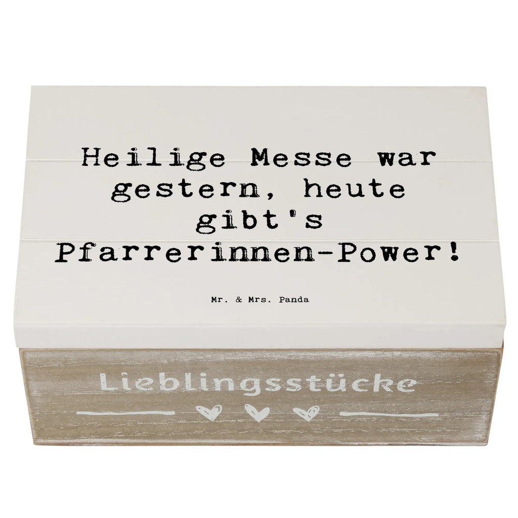 Holzkiste Spruch Pfarrerinnen Power Dekokiste, Holzkiste, Truhe, XXL, Geschenkdose, Geschenkbox, Aufbewahrungsbox, Kiste, Erinnerungsbox, Erinnerungskiste, Schatzkiste, Schatulle, Beruf, Ausbildung, Jubiläum, Abschied, Rente, Kollege, Kollegin, Geschenk, Schenken, Arbeitskollege, Mitarbeiter, Firma, Danke, Dankeschön
