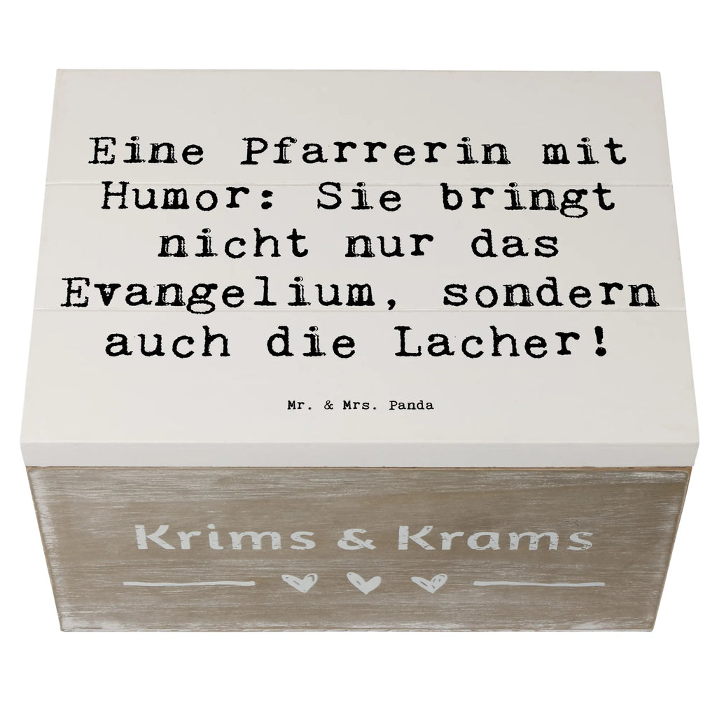Holzkiste Spruch Humorvolle Pfarrerin Dekokiste, XXL, Holzkiste, Aufbewahrungsbox, Geschenkdose, Erinnerungskiste, Schatzkiste, Kiste, Geschenkbox, Schatulle, Truhe, Erinnerungsbox, Beruf, Ausbildung, Jubiläum, Abschied, Rente, Kollege, Kollegin, Geschenk, Schenken, Arbeitskollege, Mitarbeiter, Firma, Danke, Dankeschön