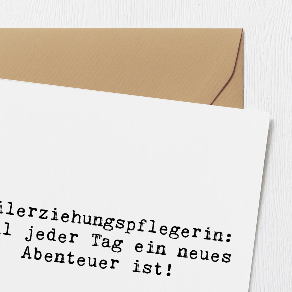 Deluxe Karte Spruch Heilerziehungspflegerin Abenteuer Grußkarte, Karte, Glückwunschkarte, Geburtstagskarte, Einladungskarte, Klappkarte, Hochwertige Grußkarte, Hochwertige Klappkarte, Hochzeitskarte, Beruf, Ausbildung, Jubiläum, Abschied, Rente, Kollege, Kollegin, Geschenk, Schenken, Arbeitskollege, Mitarbeiter, Firma, Danke, Dankeschön