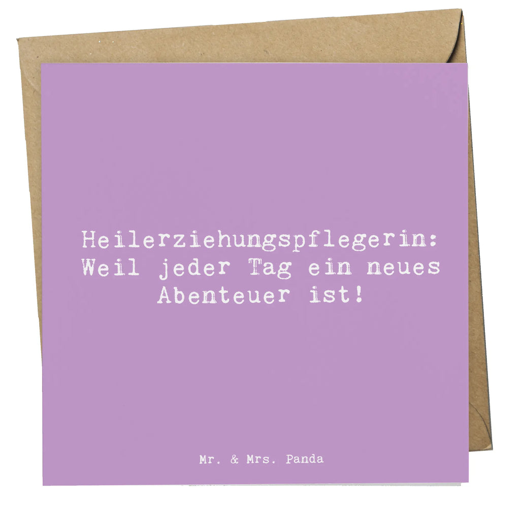 Deluxe Karte Spruch Heilerziehungspflegerin Abenteuer Grußkarte, Karte, Glückwunschkarte, Geburtstagskarte, Einladungskarte, Klappkarte, Hochwertige Grußkarte, Hochwertige Klappkarte, Hochzeitskarte, Beruf, Ausbildung, Jubiläum, Abschied, Rente, Kollege, Kollegin, Geschenk, Schenken, Arbeitskollege, Mitarbeiter, Firma, Danke, Dankeschön