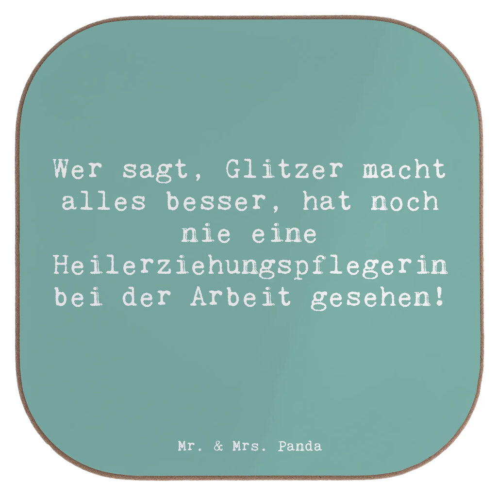 Square coaster Saying Wer sagt, Glitzer macht alles besser, hat noch nie eine Heilerziehungspflegerin bei der Arbeit gesehen! Tassen Untersetzer, Getränkeuntersetzer, Bierdeckel, Korkuntersetzer, Glasuntersetzer, Holzuntersetzer, Untersetzer für Gläser, Untersetzer Design, Untersetzer Holz, Untersetzer Gläser, Untersetzer aus Holz, Untersetzer, Beruf, Ausbildung, Jubiläum, Abschied, Rente, Kollege, Kollegin, Geschenk, Schenken, Arbeitskollege, Mitarbeiter, Firma, Danke, Dankeschön