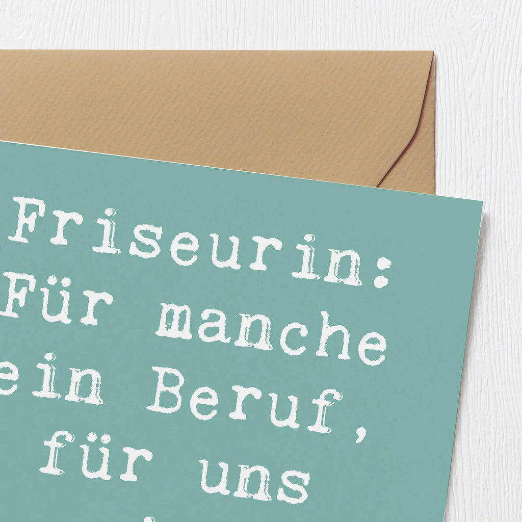 Deluxe Karte Spruch Friseurin Berufung Hochwertige Klappkarte, Glückwunschkarte, Einladungskarte, Klappkarte, Hochwertige Grußkarte, Geburtstagskarte, Grußkarte, Karte, Hochzeitskarte, Beruf, Ausbildung, Jubiläum, Abschied, Rente, Kollege, Kollegin, Geschenk, Schenken, Arbeitskollege, Mitarbeiter, Firma, Danke, Dankeschön