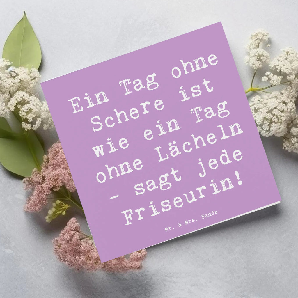 Deluxe Karte Spruch Friseurin Schere Klappkarte, Glückwunschkarte, Einladungskarte, Geburtstagskarte, Karte, Hochwertige Grußkarte, Hochwertige Klappkarte, Hochzeitskarte, Grußkarte, Beruf, Ausbildung, Jubiläum, Abschied, Rente, Kollege, Kollegin, Geschenk, Schenken, Arbeitskollege, Mitarbeiter, Firma, Danke, Dankeschön