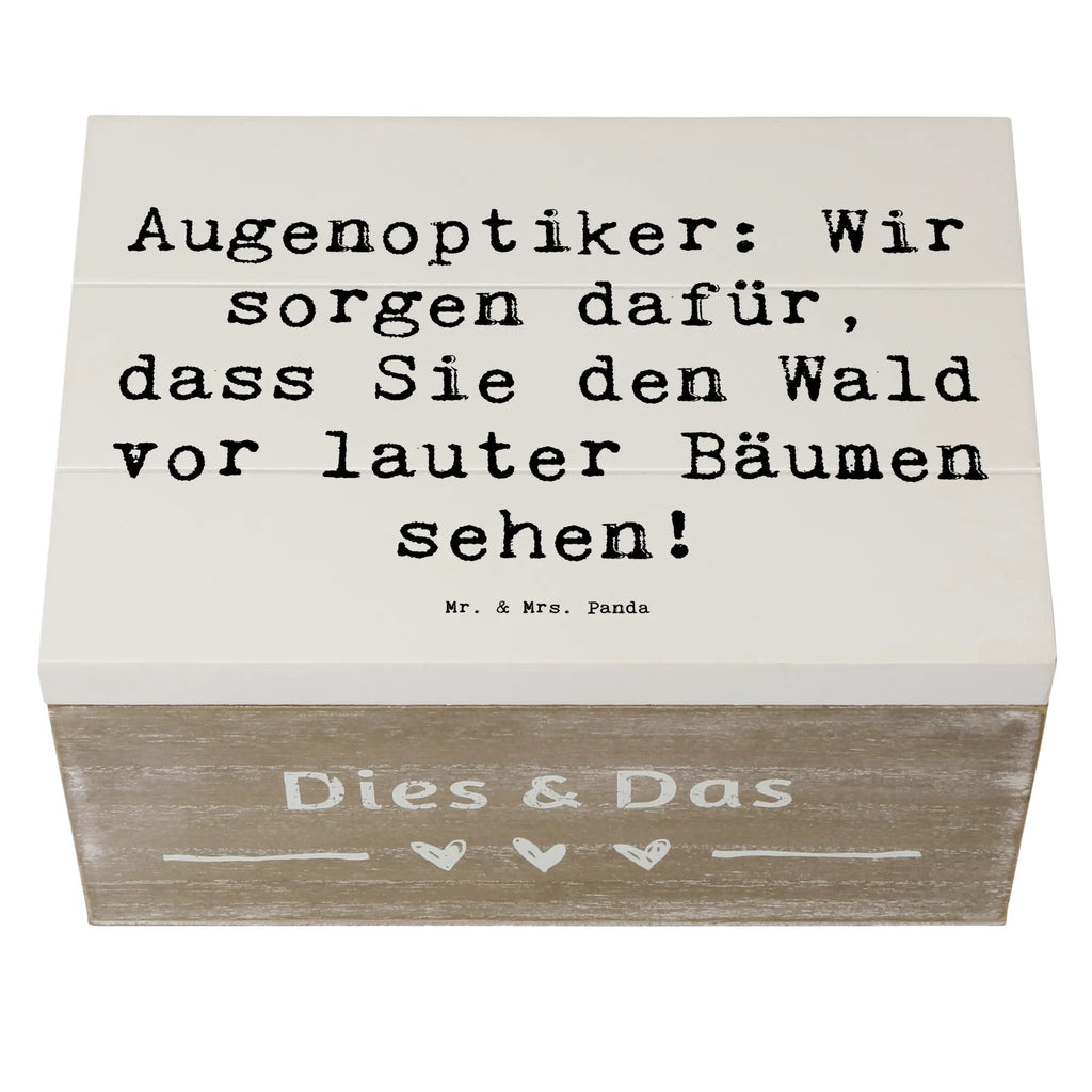 Holzkiste Spruch Augenoptiker Klarblick Aufbewahrungsbox, XXL, Geschenkbox, Truhe, Erinnerungsbox, Holzkiste, Schatzkiste, Geschenkdose, Kiste, Erinnerungskiste, Schatulle, Dekokiste, Beruf, Ausbildung, Jubiläum, Abschied, Rente, Kollege, Kollegin, Geschenk, Schenken, Arbeitskollege, Mitarbeiter, Firma, Danke, Dankeschön