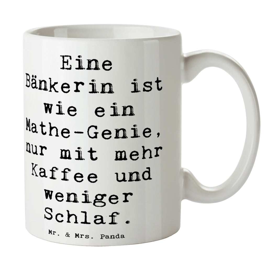Tasse Spruch Bänkerin Genie Porzellantasse, Teetasse, Tasse mit Motiven, Bürotasse, Kaffeetasse, Geschenktasse, Tasse mit Zitaten, Tasse, Keramiktasse, Beruf, Ausbildung, Jubiläum, Abschied, Rente, Kollege, Kollegin, Geschenk, Schenken, Arbeitskollege, Mitarbeiter, Firma, Danke, Dankeschön
