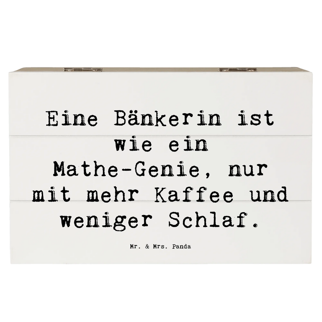 Wooden chest Saying Eine Bänkerin ist wie ein Mathe-Genie, nur mit mehr Kaffee und weniger Schlaf. Erinnerungskiste, Dekokiste, Aufbewahrungsbox, Schatzkiste, Holzkiste, Geschenkdose, Truhe, Kiste, Erinnerungsbox, Schatulle, XXL, Geschenkbox, Beruf, Ausbildung, Jubiläum, Abschied, Rente, Kollege, Kollegin, Geschenk, Schenken, Arbeitskollege, Mitarbeiter, Firma, Danke, Dankeschön
