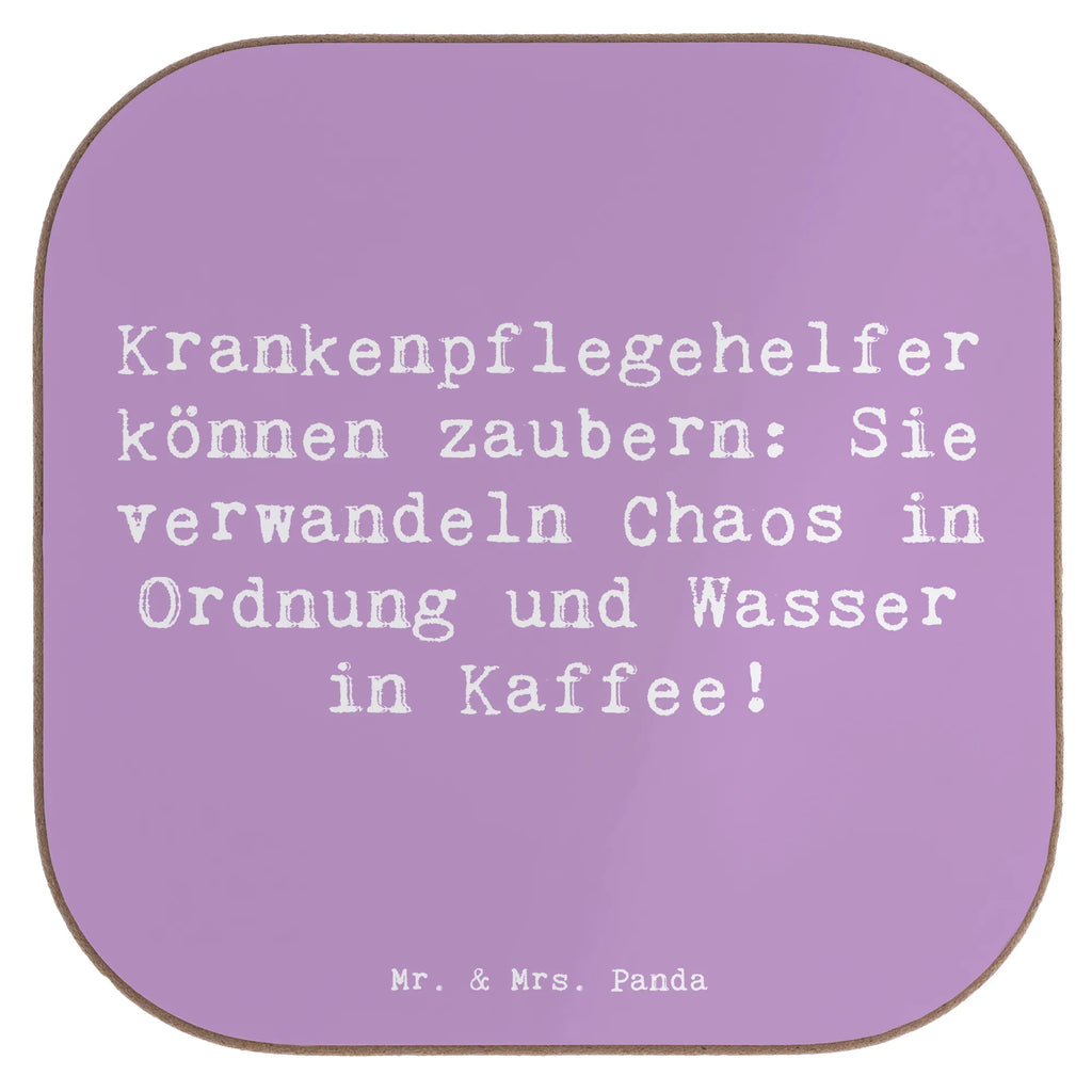 Square coaster Saying Krankenpflegehelfer können zaubern: Sie verwandeln Chaos in Ordnung und Wasser in Kaffee! Tassen Untersetzer, Untersetzer Holz, Getränkeuntersetzer, Korkuntersetzer, Untersetzer Gläser, Untersetzer für Gläser, Untersetzer aus Holz, Untersetzer, Untersetzer Design, Bierdeckel, Holzuntersetzer, Glasuntersetzer, Beruf, Ausbildung, Jubiläum, Abschied, Rente, Kollege, Kollegin, Geschenk, Schenken, Arbeitskollege, Mitarbeiter, Firma, Danke, Dankeschön