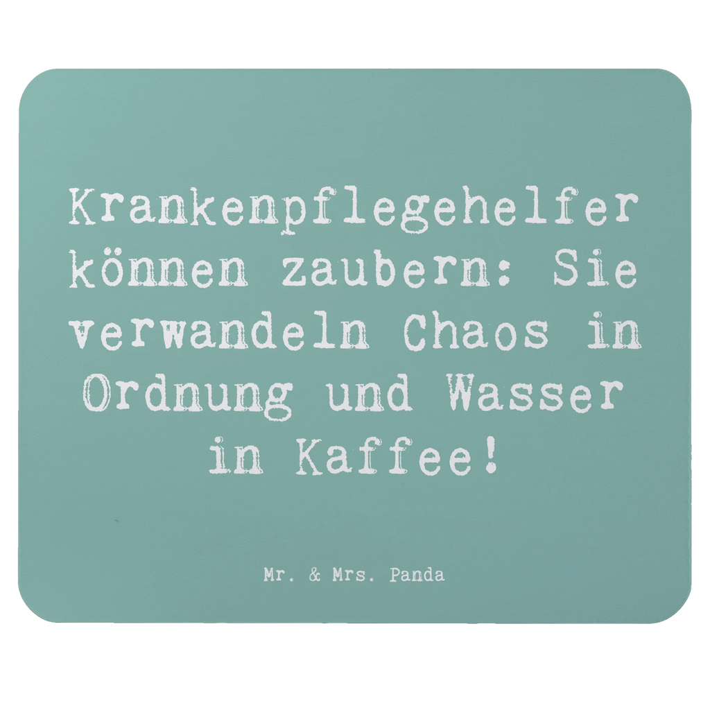 Mouse mat Saying Krankenpflegehelfer können zaubern: Sie verwandeln Chaos in Ordnung und Wasser in Kaffee! Computer zubehör, Einzigartiges Mauspad, Büroausstattung, Mauspad Büro, Mausunterlage, Arbeitszimmer, Mauspad, Mousepad, PC Zubehör, Designer Mauspad, Beruf, Ausbildung, Jubiläum, Abschied, Rente, Kollege, Kollegin, Geschenk, Schenken, Arbeitskollege, Mitarbeiter, Firma, Danke, Dankeschön