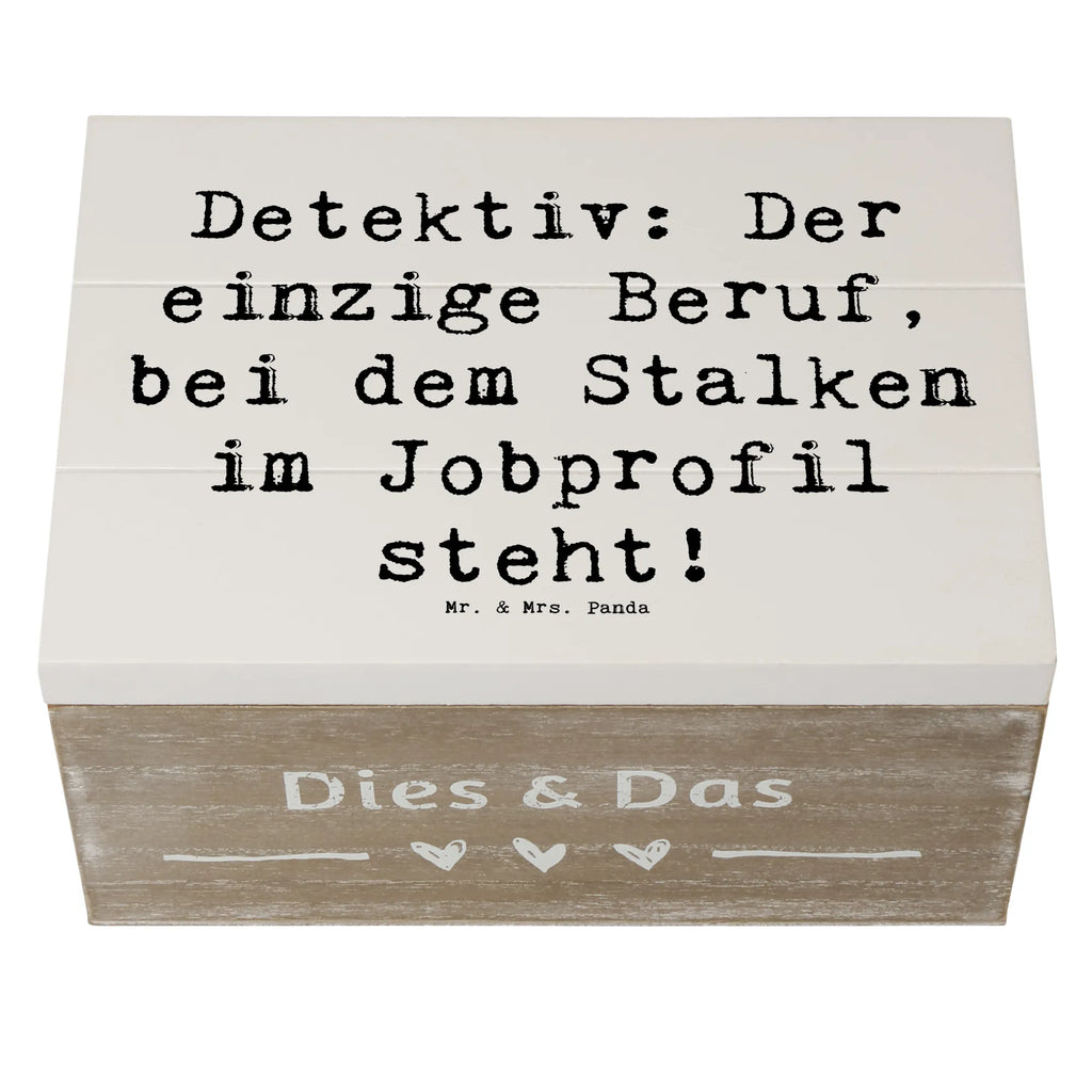 Holzkiste Spruch Detektiv Beruf XXL, Dekokiste, Kiste, Truhe, Schatulle, Schatzkiste, Erinnerungsbox, Holzkiste, Aufbewahrungsbox, Erinnerungskiste, Geschenkdose, Geschenkbox, Beruf, Ausbildung, Jubiläum, Abschied, Rente, Kollege, Kollegin, Geschenk, Schenken, Arbeitskollege, Mitarbeiter, Firma, Danke, Dankeschön