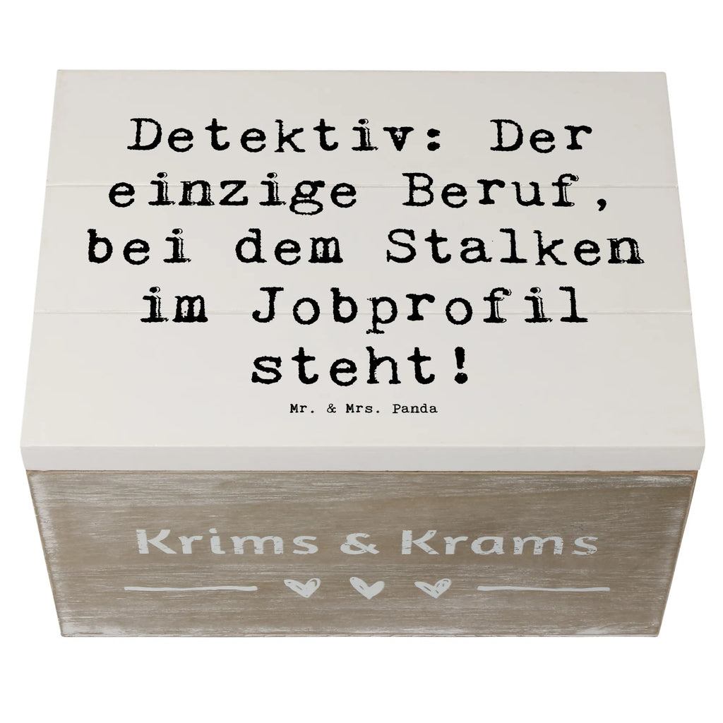 Holzkiste Spruch Detektiv Beruf XXL, Dekokiste, Kiste, Truhe, Schatulle, Schatzkiste, Erinnerungsbox, Holzkiste, Aufbewahrungsbox, Erinnerungskiste, Geschenkdose, Geschenkbox, Beruf, Ausbildung, Jubiläum, Abschied, Rente, Kollege, Kollegin, Geschenk, Schenken, Arbeitskollege, Mitarbeiter, Firma, Danke, Dankeschön