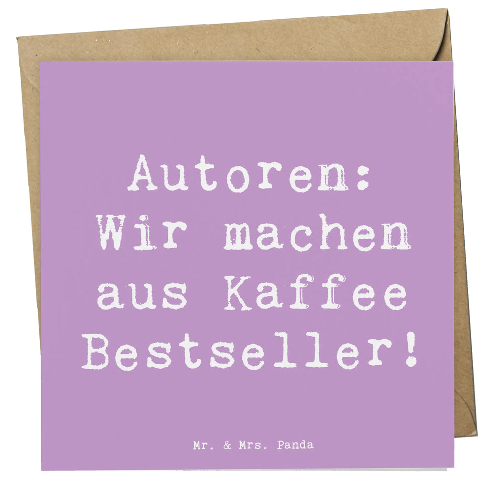 Deluxe Card Saying Autoren: Wir machen aus Kaffee Bestseller! Hochwertige Klappkarte, Einladungskarte, Glückwunschkarte, Grußkarte, Hochwertige Grußkarte, Karte, Hochzeitskarte, Klappkarte, Geburtstagskarte, Beruf, Ausbildung, Jubiläum, Abschied, Rente, Kollege, Kollegin, Geschenk, Schenken, Arbeitskollege, Mitarbeiter, Firma, Danke, Dankeschön