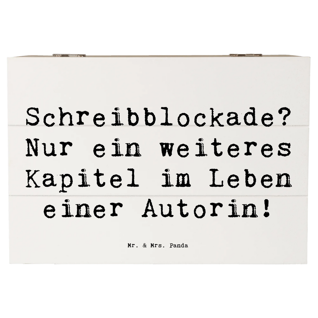 Wooden chest Saying Schreibblockade? Nur ein weiteres Kapitel im Leben einer Autorin! Dekokiste, Erinnerungsbox, Geschenkbox, Aufbewahrungsbox, Geschenkdose, XXL, Kiste, Holzkiste, Schatzkiste, Schatulle, Truhe, Erinnerungskiste, Beruf, Ausbildung, Jubiläum, Abschied, Rente, Kollege, Kollegin, Geschenk, Schenken, Arbeitskollege, Mitarbeiter, Firma, Danke, Dankeschön