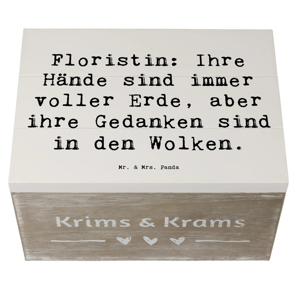 Holzkiste Spruch Floristin Tagträumerin Aufbewahrungsbox, Schatzkiste, Dekokiste, Truhe, Schatulle, Erinnerungskiste, Erinnerungsbox, Geschenkbox, XXL, Kiste, Holzkiste, Geschenkdose, Beruf, Ausbildung, Jubiläum, Abschied, Rente, Kollege, Kollegin, Geschenk, Schenken, Arbeitskollege, Mitarbeiter, Firma, Danke, Dankeschön