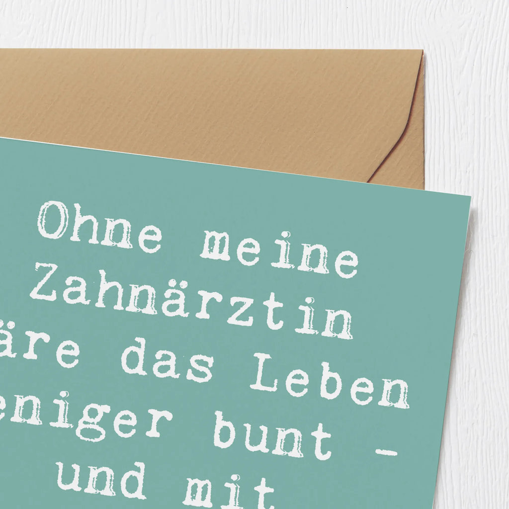 Deluxe Karte Spruch Zahnärztin Dank Glückwunschkarte, Hochwertige Klappkarte, Karte, Hochwertige Grußkarte, Hochzeitskarte, Grußkarte, Geburtstagskarte, Einladungskarte, Klappkarte, Beruf, Ausbildung, Jubiläum, Abschied, Rente, Kollege, Kollegin, Geschenk, Schenken, Arbeitskollege, Mitarbeiter, Firma, Danke, Dankeschön