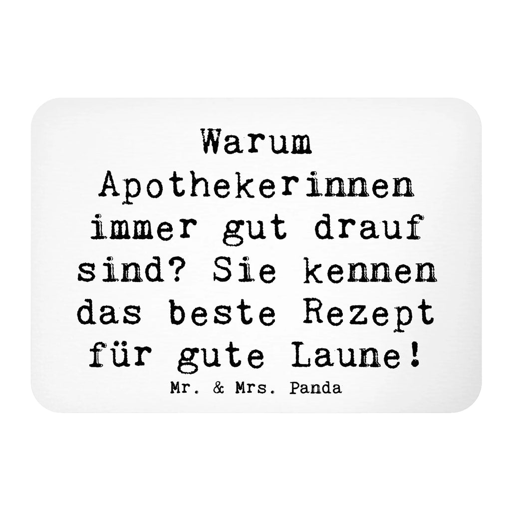 Magnet Saying Warum Apothekerinnen immer gut drauf sind? Sie kennen das beste Rezept für gute Laune! Notiz Magnet, Kühlschrankmagnet, Pinnwandmagnet, Dekomagnet, Kühlschrank Dekoration, Souvenir Magnet, Motivmagnete, Whiteboard Magnet, Beruf, Ausbildung, Jubiläum, Abschied, Rente, Kollege, Kollegin, Geschenk, Schenken, Arbeitskollege, Mitarbeiter, Firma, Danke, Dankeschön