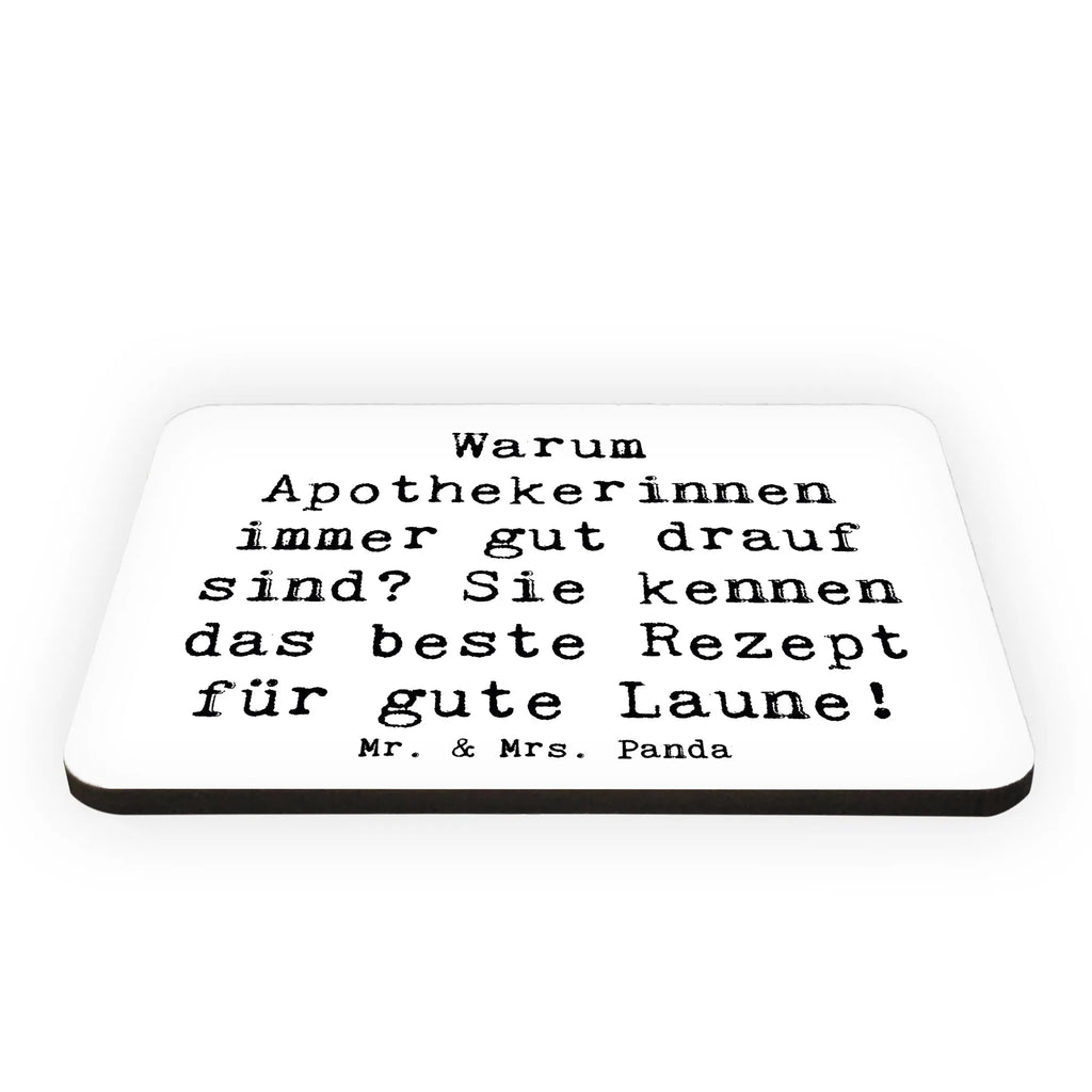 Magnet Saying Warum Apothekerinnen immer gut drauf sind? Sie kennen das beste Rezept für gute Laune! Notiz Magnet, Kühlschrankmagnet, Pinnwandmagnet, Dekomagnet, Kühlschrank Dekoration, Souvenir Magnet, Motivmagnete, Whiteboard Magnet, Beruf, Ausbildung, Jubiläum, Abschied, Rente, Kollege, Kollegin, Geschenk, Schenken, Arbeitskollege, Mitarbeiter, Firma, Danke, Dankeschön