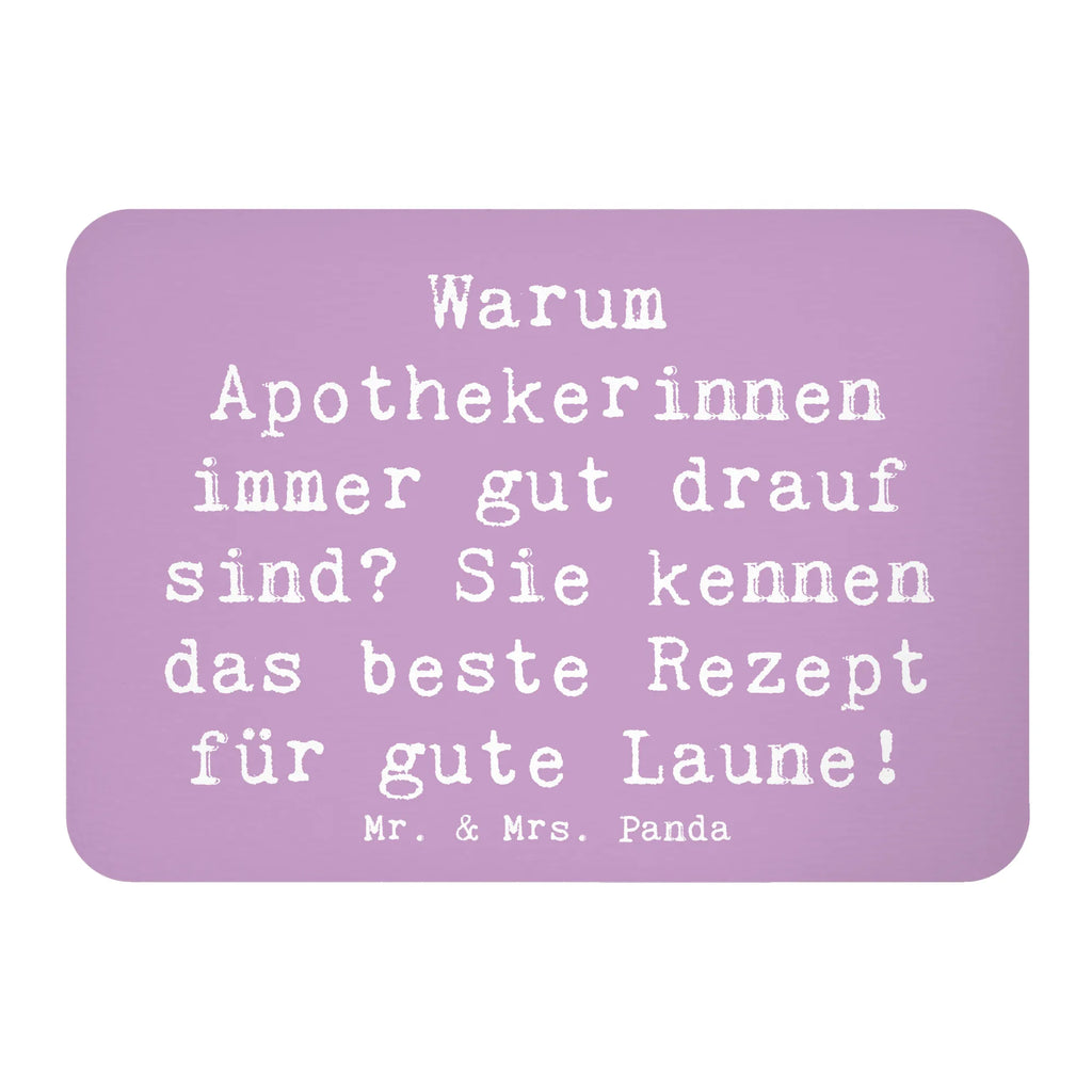 Magnet Saying Warum Apothekerinnen immer gut drauf sind? Sie kennen das beste Rezept für gute Laune! Notiz Magnet, Kühlschrankmagnet, Pinnwandmagnet, Dekomagnet, Kühlschrank Dekoration, Souvenir Magnet, Motivmagnete, Whiteboard Magnet, Beruf, Ausbildung, Jubiläum, Abschied, Rente, Kollege, Kollegin, Geschenk, Schenken, Arbeitskollege, Mitarbeiter, Firma, Danke, Dankeschön