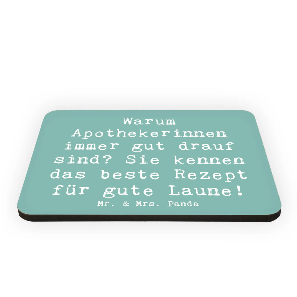 Magnet Saying Warum Apothekerinnen immer gut drauf sind? Sie kennen das beste Rezept für gute Laune! Notiz Magnet, Kühlschrankmagnet, Pinnwandmagnet, Dekomagnet, Kühlschrank Dekoration, Souvenir Magnet, Motivmagnete, Whiteboard Magnet, Beruf, Ausbildung, Jubiläum, Abschied, Rente, Kollege, Kollegin, Geschenk, Schenken, Arbeitskollege, Mitarbeiter, Firma, Danke, Dankeschön